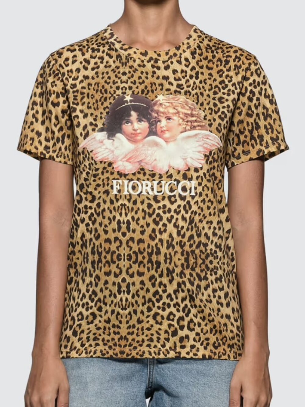 Leopard Fiorucci Angels T Shirt
